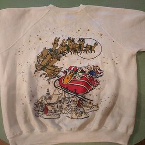 White Christmas sweater